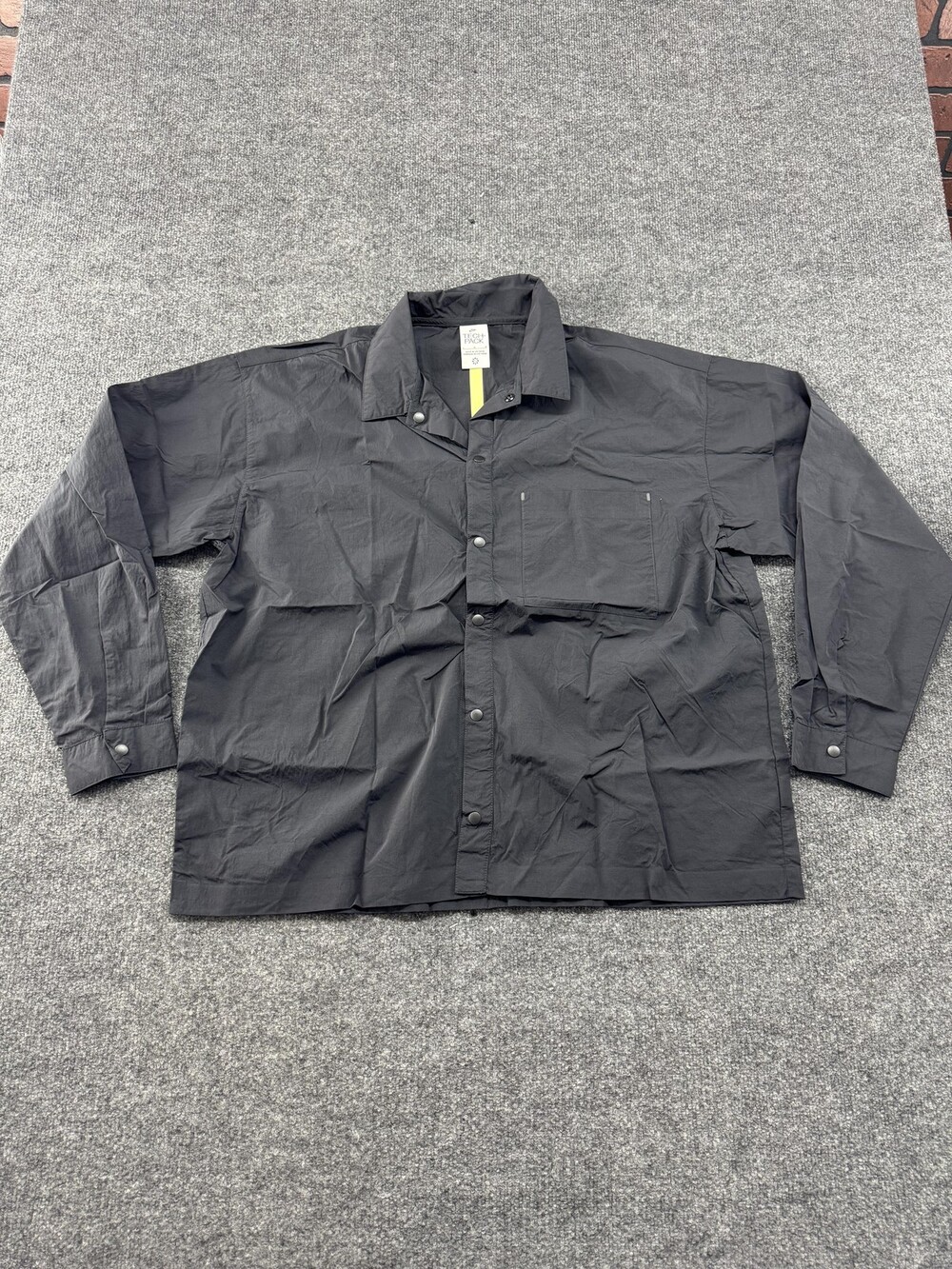 Nike Jacket Mens Large Gray Tech Pack Snap Front Nylon Windbreaker DX0205-010